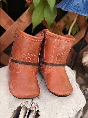 FREEBIRD Baby Leather Western Cowboy Boots 3-6M NEW